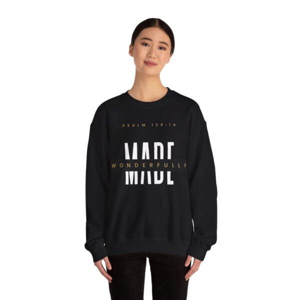 Wonderfully Made Psalms 139 Unisex Heavy Blend Crewneck Sweatshirt - Image 4