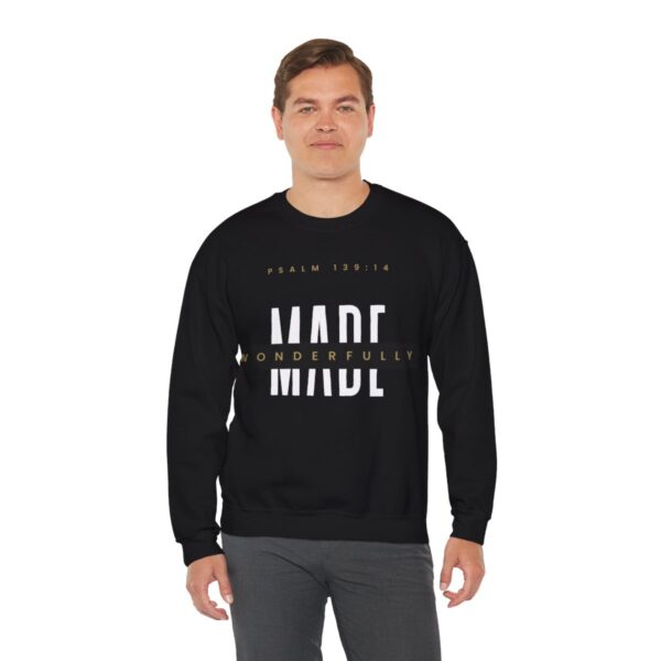 Wonderfully Made Psalms 139 Unisex Heavy Blend Crewneck Sweatshirt - Image 6