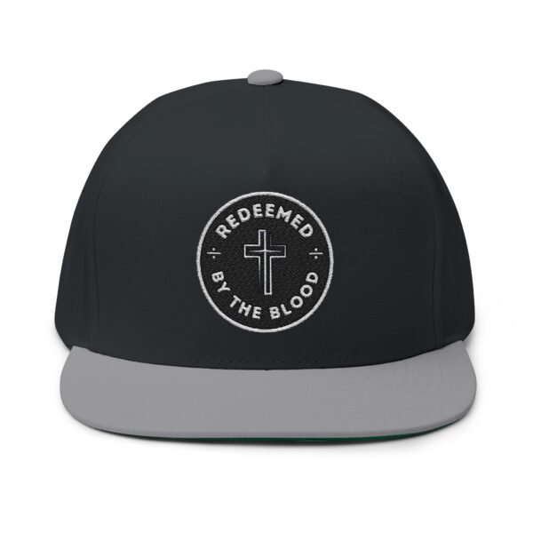 Redeemed by the Blood Flat Bill Cap (Embroidery) - Image 13