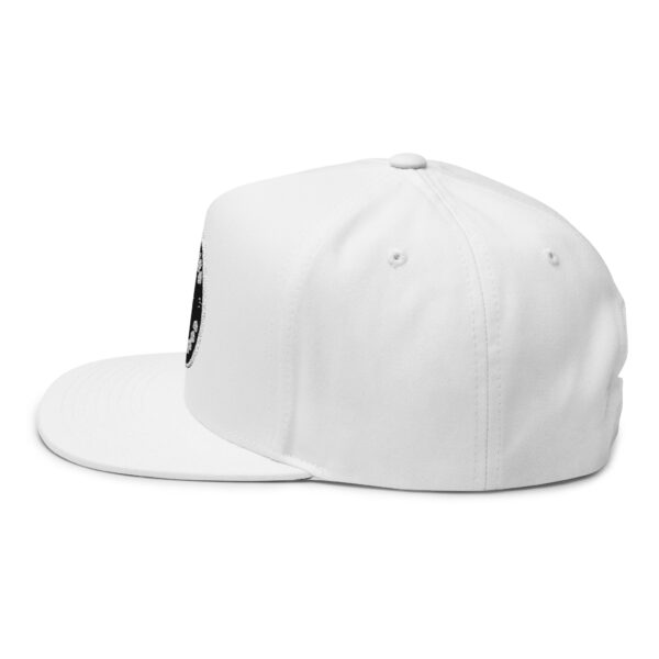 Redeemed by the Blood Flat Bill Cap (Embroidery) - Image 7